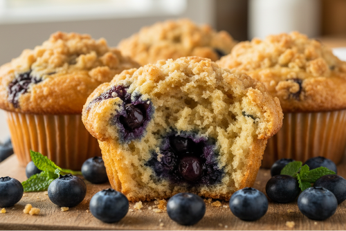 Blueberry Streusel Muffins